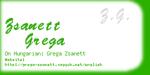 zsanett grega business card